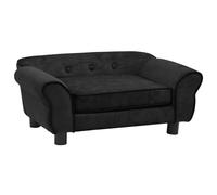 Homgoday Casa Mobilia Canapé pour Chiens Noir 72 x 45 x 30 cm en peluche, Cuia pour Chiens, Lit pour Chiens, Cuia Chien Intérieur, Coussin Chien Chien