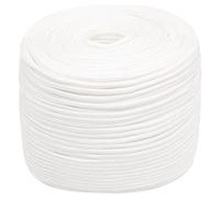 Homgoday Corde de bateau - Corde marine - Ligne d'ancrage - Corde tressée pour bateau - Corde d'amarrage pour bateau - Blanc - 6 mm - 25 m - Polypropylène