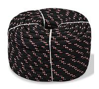 Homgoday Corde de Bateau Polypropylène 8 mm 100 m Noir Corde en Polypropylène Flotte idéale pour Navigation, Gréement, comme Amarre