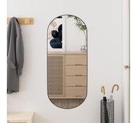 Homgoday Décor de miroir mural 30 x 70 cm en verre ovale, meubles d'intérieur et d'extérieur, décoration de maison, décoration intérieure, chambre à coucher, salon, bureau