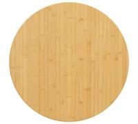 Homgoday Plateau de table en bambou Ø80 x 4 cm, surface de table restaurant, salle à manger, salon, bureau, meuble plan de travail, plateau de table, plateau de table, plateau pour tables meubles