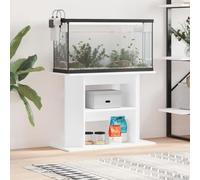 Homgoday Support pour aquarium - Meuble bas pour aquarium - Table pour terrarium - Blanc - 80 x 35 x 60 cm - En matériau dérivé du bois