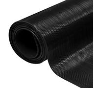 Homgoday Tapis de sol en caoutchouc antidérapant cannelé fin 2 x 1 m PVC décoratif pour maison, cuisine, salle de bain, salon, sol en PVC effet nervuré étroit