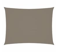 Homgoday Voile d'ombrage rectangulaire en tissu Oxford gris taupe 6 x 7 m Imperméable à l'épreuve du vent protection UV pour patio, jardin, extérieur, terrasse
