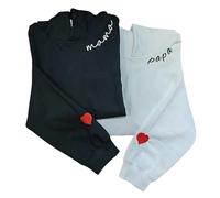 Homidam Maman Mère Collier Broderie Sweats à Capuche Ajoutez Votre Texte Personnalisé Pullovers (DIY)
