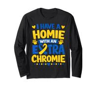 Homie avec Un Mois de Sensibilisation au Syndrome de Chromie Down supplémentaire Manche Longue