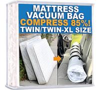 Homie Sac sous Vide pour Matelas, Sac scellable pour Matelas en Mousse à mémoire ou à Ressorts intérieurs, Compression et Stockage pour Les déménagements et Les retours (Twin/Twin-XL)