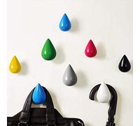 Homieco Lot de 2 Porte Manteau, Goutte d'eau Créatifs Patère Support Mural Crochet Décoration Moderne pour Sac, Chapeau, Vêtements, Clé