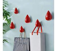Homieco Lot de 2 Porte Manteau, Goutte d'eau Créatifs Patère Support Mural Crochet Décoration Moderne pour Sac, Chapeau, Vêtements, Clé
