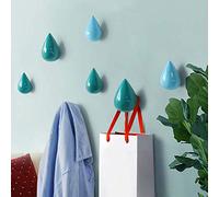 Homieco Lot de 2 Porte Manteau, Goutte d'eau Créatifs Patère Support Mural Crochet Décoration Moderne pour Sac, Chapeau, Vêtements, Clé