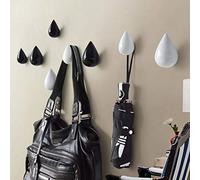 Homieco Lot de 2 Porte Manteau, Goutte d'eau Créatifs Patère Support Mural Crochet Décoration Moderne pour Sac, Chapeau, Vêtements, Clé