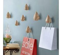 Homieco Lot de 2 Porte Manteau, Goutte d'eau Créatifs Patère Support Mural Crochet Décoration Moderne pour Sac, Chapeau, Vêtements, Clé