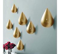 Homieco Lot de 2 Porte Manteau, Goutte d'eau Créatifs Patère Support Mural Crochet Décoration Moderne pour Sac, Chapeau, Vêtements, Clé