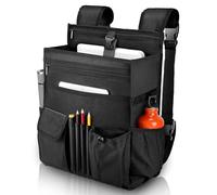HOMIEE Organisateur de Siège Auto 3 en 1 Sac Portable pour Ordinateur jusqu'à 15,6" sac de rangement à suspendre pour siège passager Rangement Voiture pour Bureau, Dossiers, Accessoires