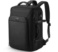 HOMIEE Sac à Dos Cabine 40L, Sac de Voyage Imperméable Expansible pour 15,6" Ordinateur Portable, Sac a Dos Cabine Avion Antivol avec Port de Charge USB, Sac à Dos Bagages de Voyage (50L Noir)