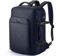 HOMIEE Sac à Dos Cabine 40L, Sac de Voyage Imperméable Expansible pour 15,6" Ordinateur Portable, Sac a Dos Cabine Avion Antivol avec Port de Charge USB, Sac à Dos Bagages de Voyage (50L Bleu)