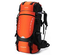 HOMIEE Sac à Dos de Randonnée 50-60L, Sac de Trekking avec Housse de Pluie, Sac à Dos Grande Capacité Multifonction pour Alpinisme Escalade Trekking Sport Voyage Camping