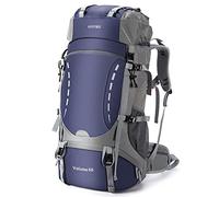HOMIEE Sac à Dos de Randonnée 50-60L, Sac de Trekking avec Housse de Pluie, Sac à Dos Grande Capacité Multifonction pour Alpinisme Escalade Trekking Sport Voyage Camping