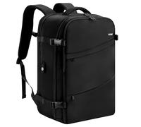 HOMIEE Sac à Dos de Voyage Extra Large, Sac à Dos Cabine Imperméable pour Ordinateur Portable, Sac a Dos Voyage Avion Antivol avec Port de Charge USB, Sac a Dos Bagage à Main, Noir