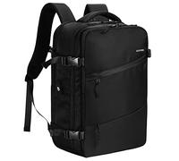 HOMIEE Sac à Dos de Voyage, Sac à Dos Cabine Imperméable pour Ordinateur Portable, Sac a Dos Voyage Avion Antivol avec Port de Charge USB, Sac à Dos Bagage à Main pour Femme & Homme, Noir