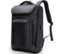 HOMIEE Sac à Dos pour Ordinateur Portable, Sac à Dos Résistant à l'Eau Hi-Tech pour Hommes, pour Ordinateur Portable 15,6 Pouces, de Voyage avec Port de Charge USB, Noir