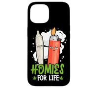Homies For Life Marijuana Weed Cannabis 420 Coque pour iPhone 15