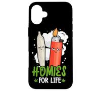 Homies for Life Marijuana Weed Cannabis 420 Coque pour iPhone 16 Plus