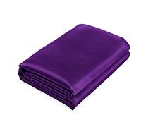 Homiest Drap plat en satin violet - Lit queen-size, literie de luxe et ultra douce