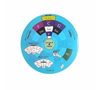 Homievar Outil d'écriture de chanson Circle of Fifths Wheel - Guide de référence pour débutant pour apprendre les accords majeurs, mineurs et la théorie musicale