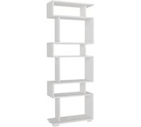 HOMIFAB Bibliothèque déstructurée 6 niches Blanche 60 cm - Rina