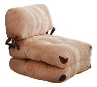 HOMIFAB Chauffeuse Convertible en Velours côtelé Camel - Lucho