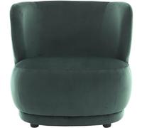 HOMIFAB Fauteuil en Velours Vert - Ester