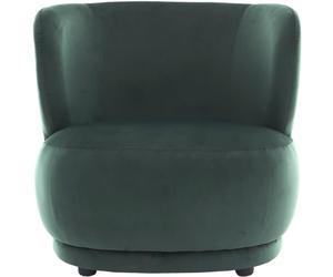 HOMIFAB Fauteuil en Velours Vert - Ester