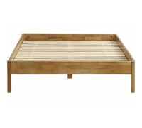 HOMIFAB Lit Adulte 140x190 cm en chêne Massif - Aina