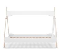 HOMIFAB Lit tipi Enfant 90x190 cm en Bois Blanc - Totem