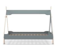 HOMIFAB Lit tipi Enfant 90x190 cm en Bois Vert Kaki - Totem