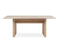HOMIFAB Table à Manger Extensible rectangulaire Effet Chêne et Travertin 6 à 8 pers. 160/200 cm - Luis