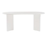 HOMIFAB Table à Manger Ovale Blanche 8 pers. 180 cm - Suna
