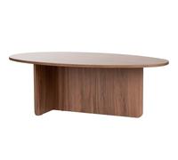 HOMIFAB Table Basse Organique Effet Noyer 120 cm - Nira