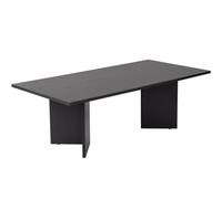 HOMIFAB Table Basse rectangulaire Effet Bois Noir 119 cm - Taona