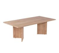 HOMIFAB Table Basse rectangulaire Effet Chêne Clair 119 cm - Taona