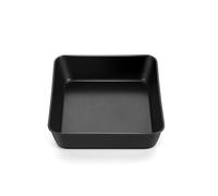 Homikit Plat Four Carré en Acier Inoxydable Antiadhésif, 15,9 x 15,9 x 5cm, Noir pour Gâteaux/Lasagnes/Soufflés