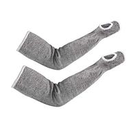 Hominas 1 Paire de Manchons en Kevlar, Manchons Tricotés Résistants aux Coupures, Niveau HPPE, Manchons de Protection de sécurité Résistants aux Coupures avec Fente pour le Pouce pour le