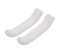 Hominas 2 pièces poignée de Frein Manchon en Silicone VTT Couvercle de Protection du Levier de Frein (Blanche)