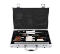 Hominas 28 pièces pistolet professionnel pistolet fusil arme à feu nettoyant Kit d'outils de nettoyage avec boîte en aluminium