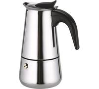 Hominas Cafetiere Italienne, 2/4/6/9 Tasses Cafetière Expresso Moka en Acier Inoxydable avec Poignée Profilée pour électrique Et à Gaz, 450 Ml