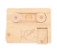 Hominas Cochon d'Inde en Bois pour Petits Animaux de Compagnie, friandises interactives pour Lapins, Chinchillas, gerbilles, Hamsters, Puzzle d'enrichissement, Jeux cérébraux pour