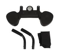 Hominas Entraîneur de Support de Planches, coudières épaisses, minuterie, antidérapant, Absorbant la Transpiration, Support Plat, Exercice de Pompe, Exercice de Muscles abdominaux (Noire)