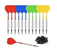 Hominas Fléchettes souples professionnelles avec pointe en plastique pour cible électronique avec 100 conseils supplémentaires pour débutants, adultes, salle de jeux, bar, maison