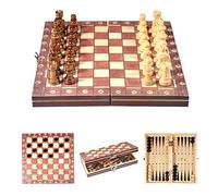 Hominas Jeu d'échecs magnétique, Mini Jeux de société Pliables Portables, Cadeau pour Adultes Amateurs d'échecs